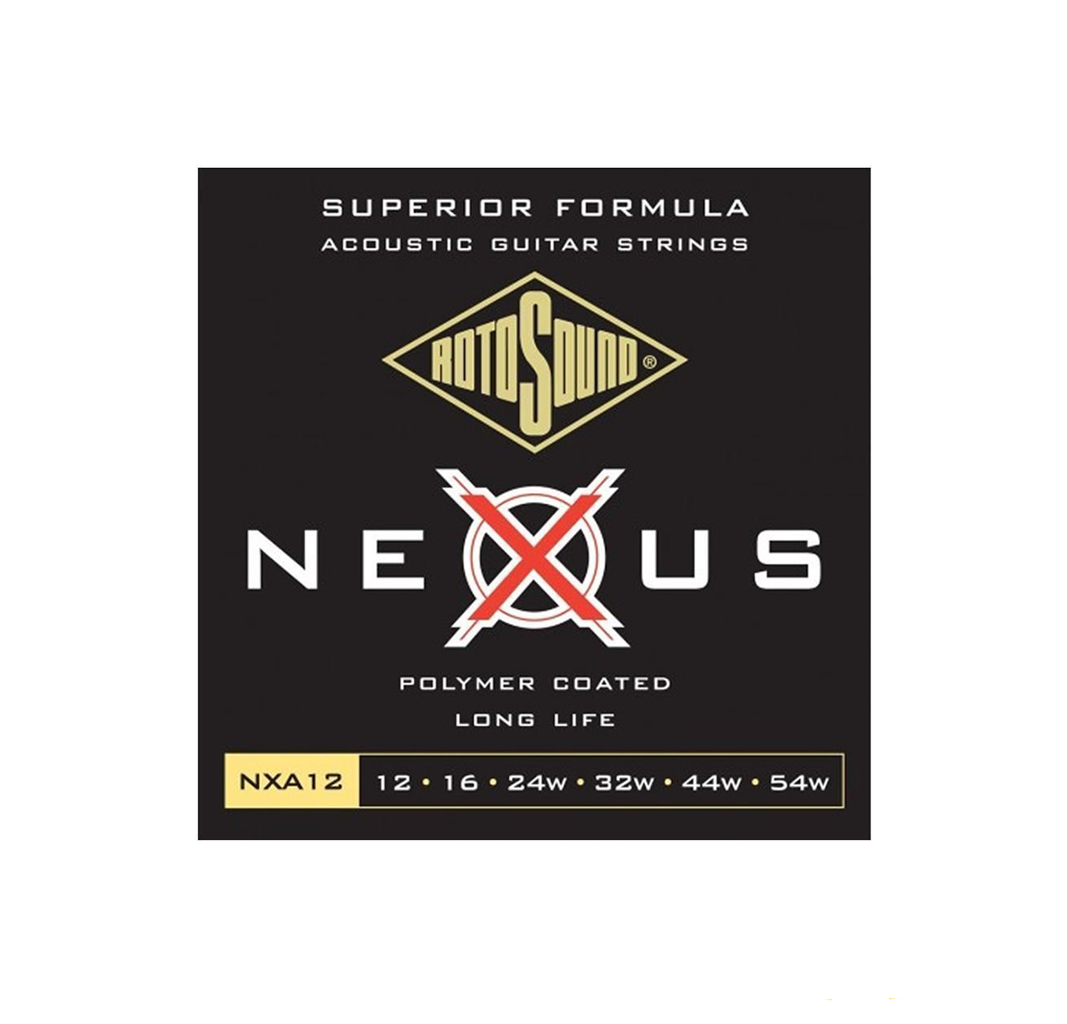 Rotosound Nexus Acoustic Coated Medium Guitar Strings